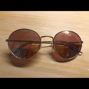 gold glasses with adjustable nose piece